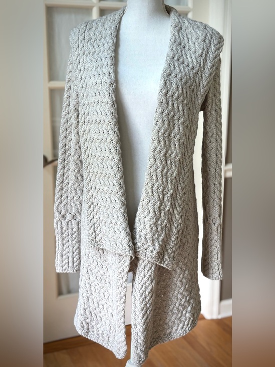 Aran Sweater Market Sweaters - Aran Sweater Market Waterfall Cable Cardigan 100% Virgin Wool Ireland M